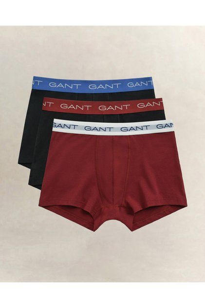 Erkek Bordo 3'lü Boxer