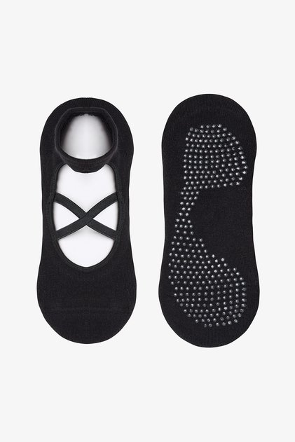 Siyah Active Towel Babet Çorabı