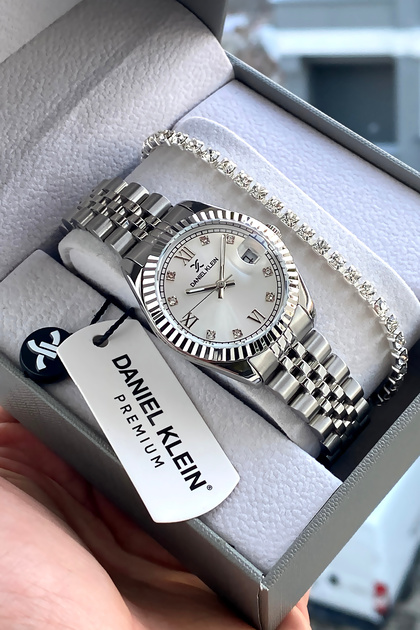 100% Original Women's Watch Silver Color Stainless Steel Band Bracelet Gift