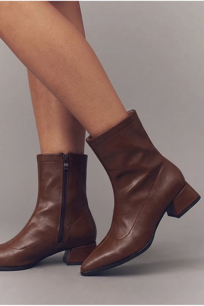 Lumiere Stretch 5 cm Heeled Pointed Toe Zippered Women's Boots