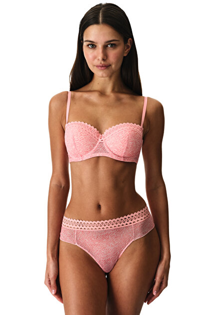 Gül Kurusu Bloom Mesh Bra