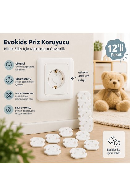 Automatic Closing Socket Protector (12 Pieces)