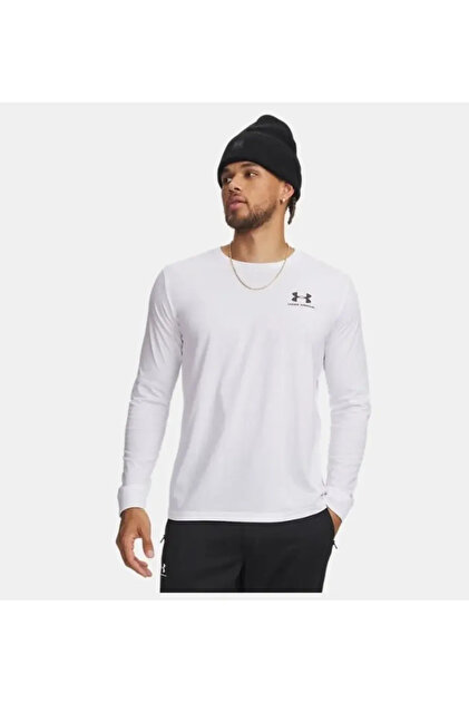 تي شيرت رجالي بأكمام طويلة من Ua Sportstyle Left Chest Ls