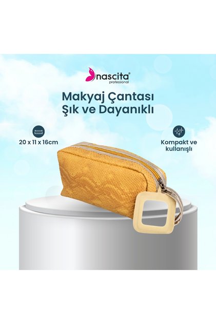 Kabartmalı Makyaj Çantası -039