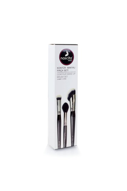 Pro Kontür Makyaj Fırça Seti 3'lü NASBRUSHSET50