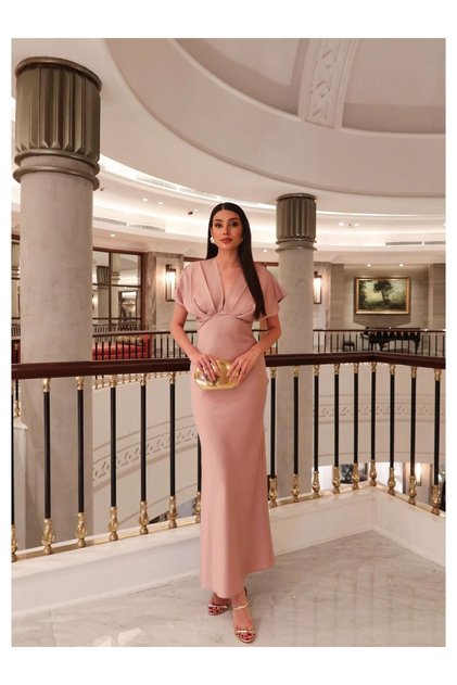 Rochie midi din satin EH Collection