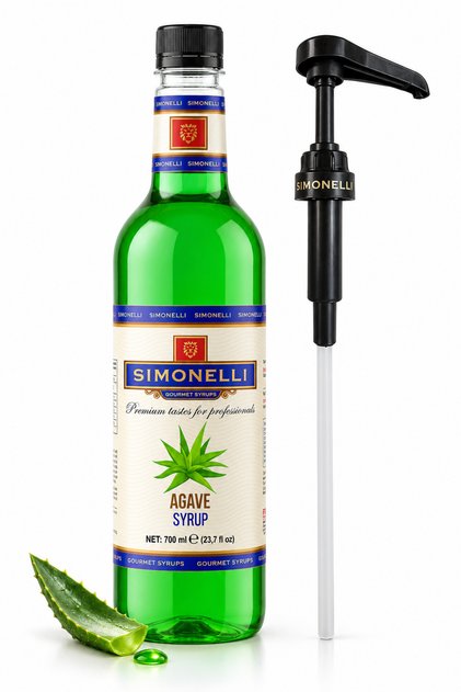 Agave Kahve Şurubu 700 ml - İçecek ve Kokteyl Şurubu (Pompa Dahil)