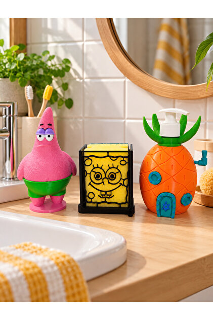 Ananas Evi Sabunluk Bulaşık Süngeri Tutacağı Ve Bulaşık Teli Tutucu