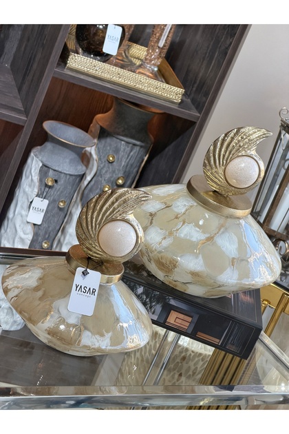 Perlisse Cam Yassı Vazo Set