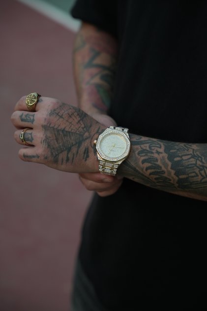 Taşlı Unisex Saat