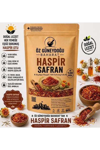 Haspir (Safran) 25 gr | %100 Doğal, Taze ve Katkısız (Renk ve Aroma Verici)