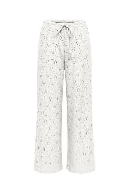 ONLSMILLA WIDE TIE PANT JRS Beyaz Kadın Pantolon 15371694