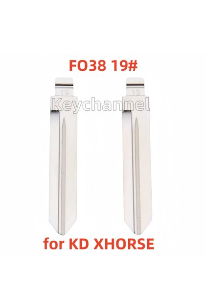 10pcs fo38 10pcs/lot Car Flip Key Blade FO38 KD Key Blank 19# for Ford Exploer Edge Mustang Taurus F