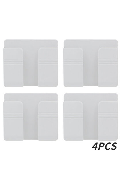 4PCS-White 1/4/8pcs Wall Mount Mobile Charging Stand Phone Holder For IPhone Samsung Huawei Lazy Sti