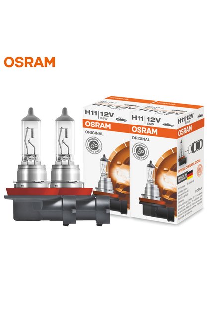 H11 2PCS (1 Pair) OSRAM 2pcs H11 12V 55W 3200K 64193 PGJ19-2 Original Line Spare Parts Headlight Car