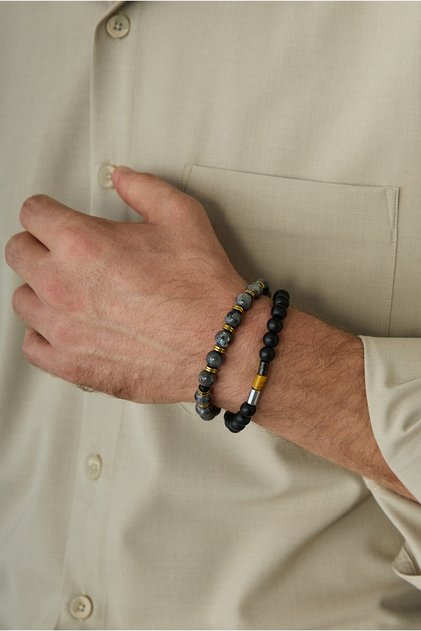 Natural stone bead bracelet