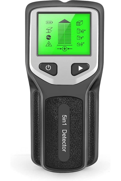 Morelian Stud Finder Wall Scanner - 5 in 1 Electronic Stud Detector with HD LCD Display, Wood AC Wir