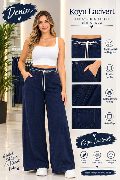 Debele traper pantalone sa potpuno ukrašenim pojasom