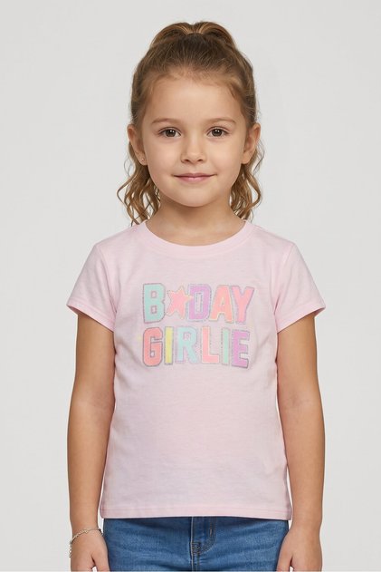 Girls B-Day Girlie Graphic Tee