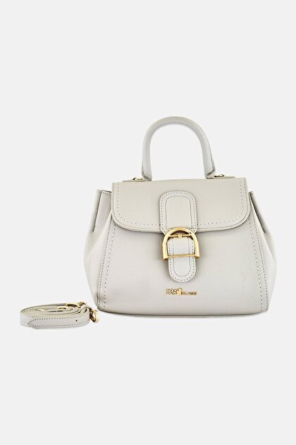 Women Brand Logo Cross Body Bag, Grey