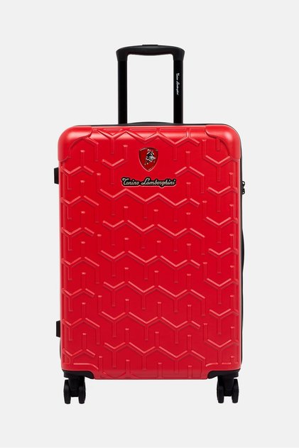 25 Inch Hardshell Check In Spinner Luggage, Red