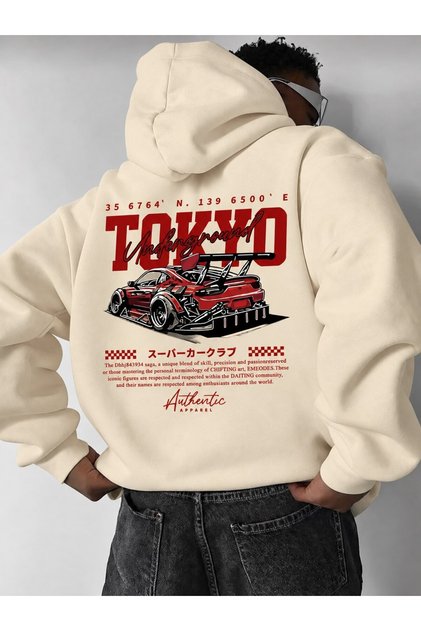 Men's Premium 3 Thread Oversize Sweatshirt Thick Quality Fabric Hooded Hoodie