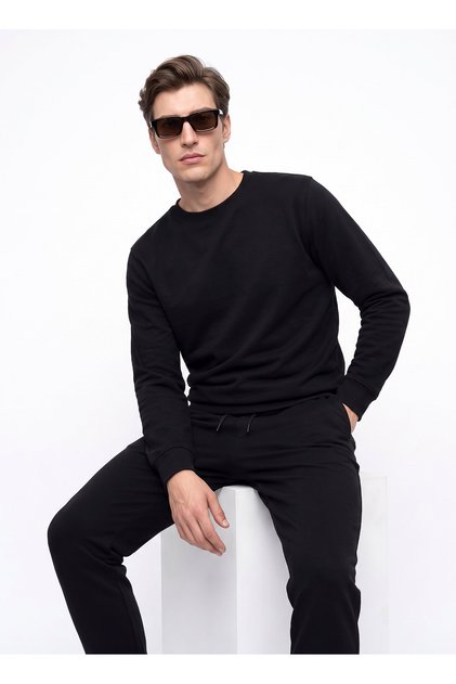 Siyah Erkek Sweatshirt D2620161001_Small Logo Sweatshirt