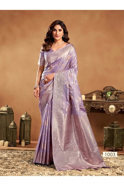 Women's Silk Saree with Rich Pallu, Zhallar & Blouse Piece - Perfect for Weddings, Festivals & Parties, Swarnika, Fall and Pico Stitched, Premium Silk Saree. (Pink)