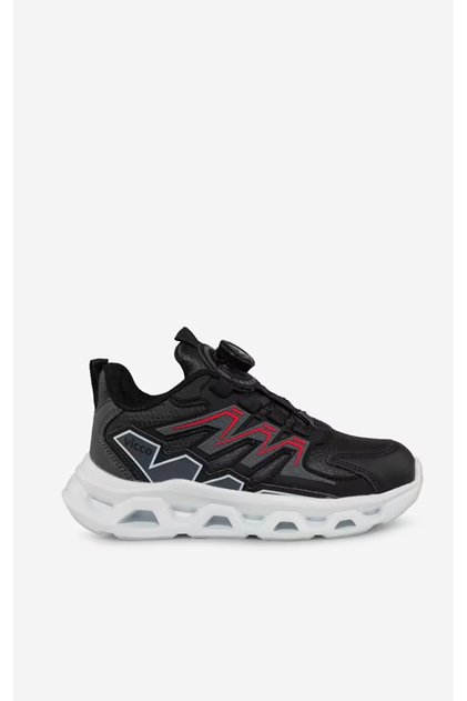 Aleda Boys' Black Sports Shoes