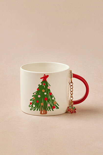 New Year Yılbaşı Charm Hediyeli Tree Kupa 350 ml