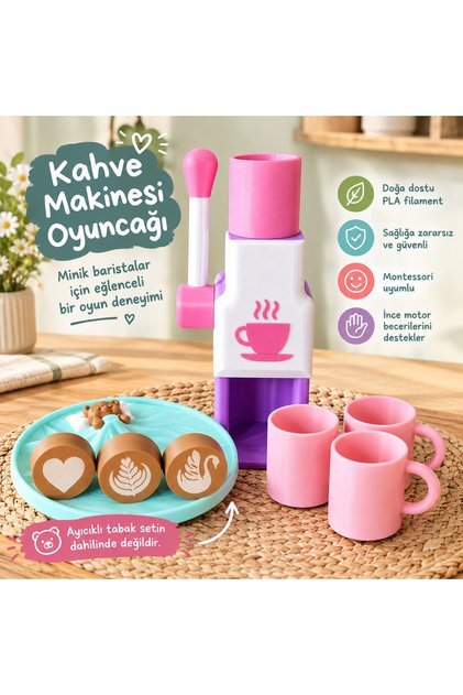 Kahve Makinası/Barista oyuncak seti