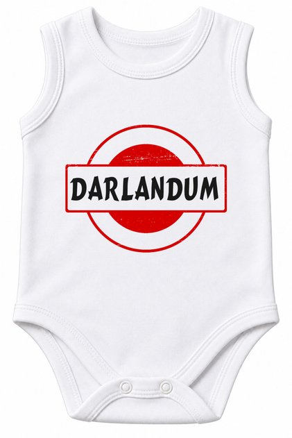 Darlandum Written 100% Cotton Printed Baby Bodysuit Short Sleeve