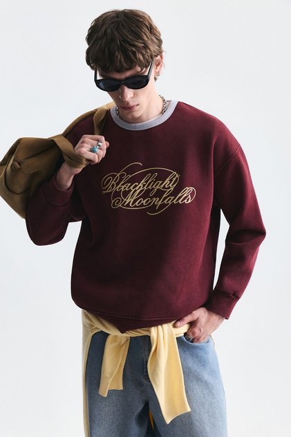 Boxy Fit Printed Sweatshirt