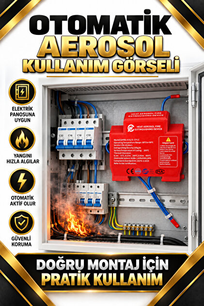 Otomatik Aerosol Yangın Söndürücü Elektrik Panosu Yangın Koruma Cihazı