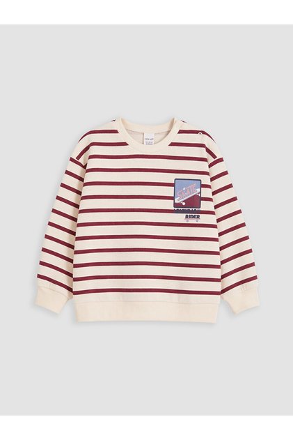 Red Striped Baby Boy Sweatshirt