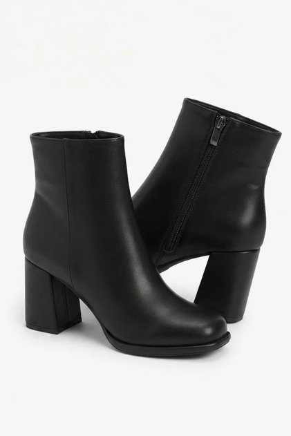 Jazmin Women's Black 7 cm Heeled 5 mm Platform 13 cm Ankle Boots