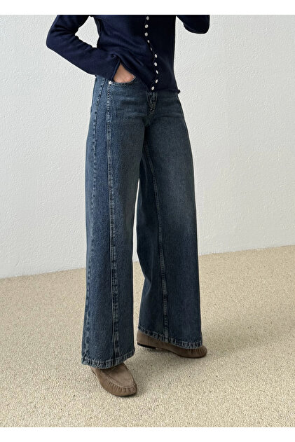 3056 BİYELİ KOT PANTOLON