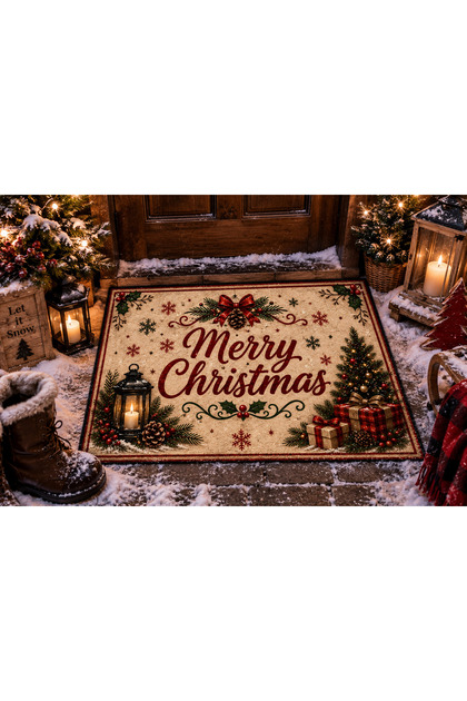 New Year Themed Door Mat 40X60 cm (Gift)