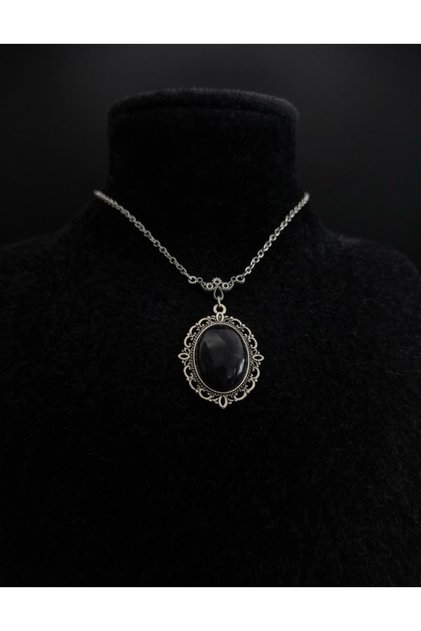Hare Gothic Vintage Black Necklace Y2K