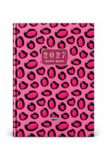 2027 Daily Agenda Pink Speckles 17X24