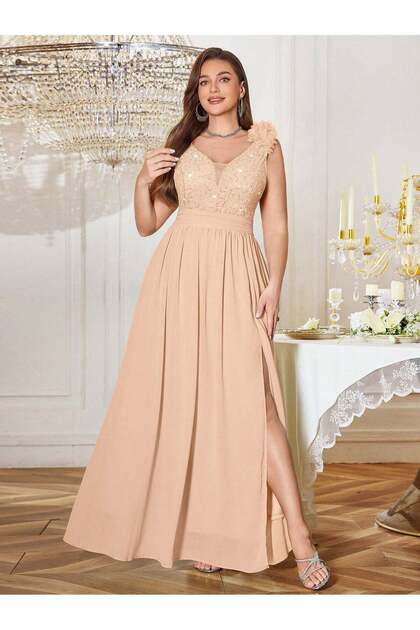 Rochie de ocazie, crem