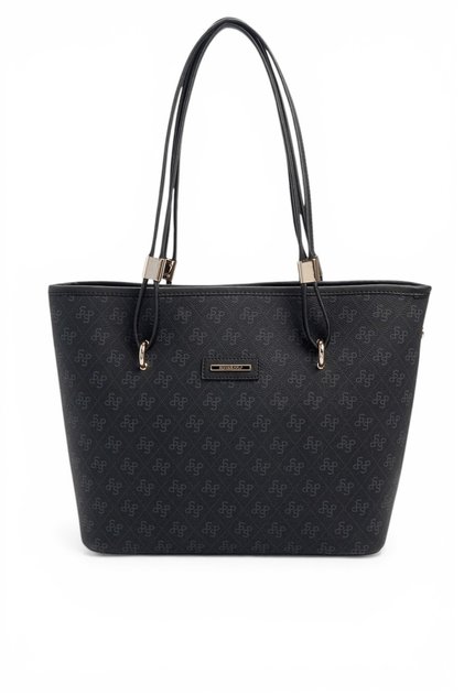 Black - Black Monogram Women's Shoulder Bag Sp1282