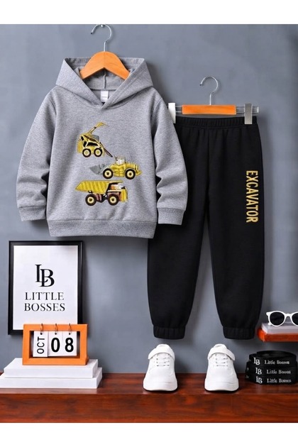 Winter Children's Tracksuit Unisex. Excavator