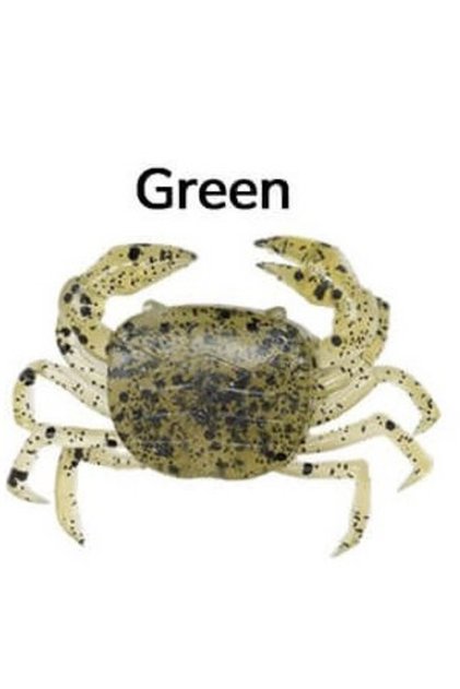 Yengeç 5 Cm Silikon Yem Green (6 Adet)