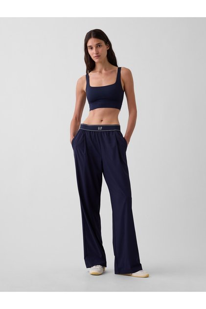 Kadın Lacivert GapFit Pileli Easy Logo Pantolon