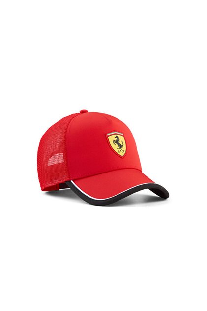Ferrari Trucker Cap Hat 02740301 Red