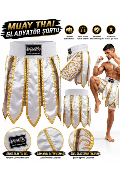 Gladyatör Dövüş Şortu Muay Thai Kick Boks Şortu