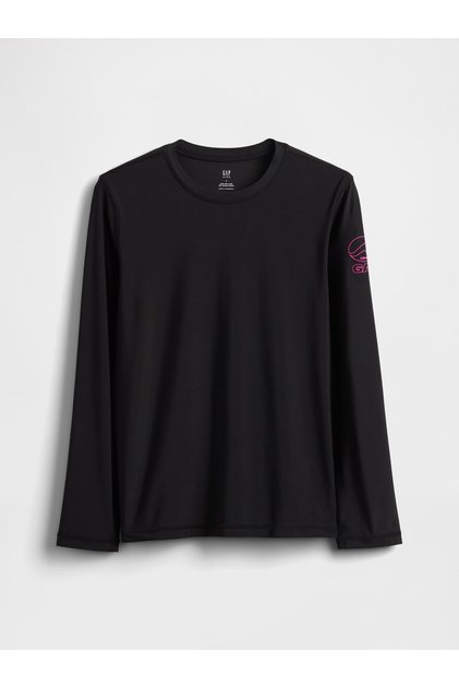 Erkek Çocuk Siyah Logo Rash Guard Mayo Üst