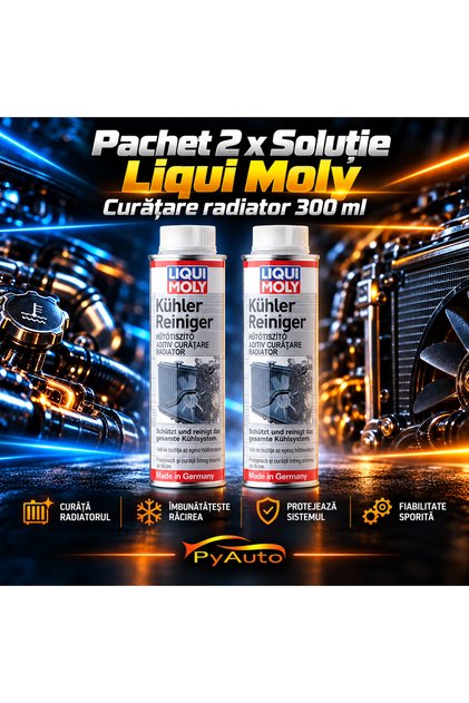 Pachet x 2 Solutie Liqui Moly pentru curatare radiator 300 ml