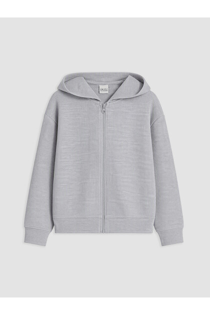 Quality Parts Hooded Girls' Zipper Sweatshirt from Çelebi Store